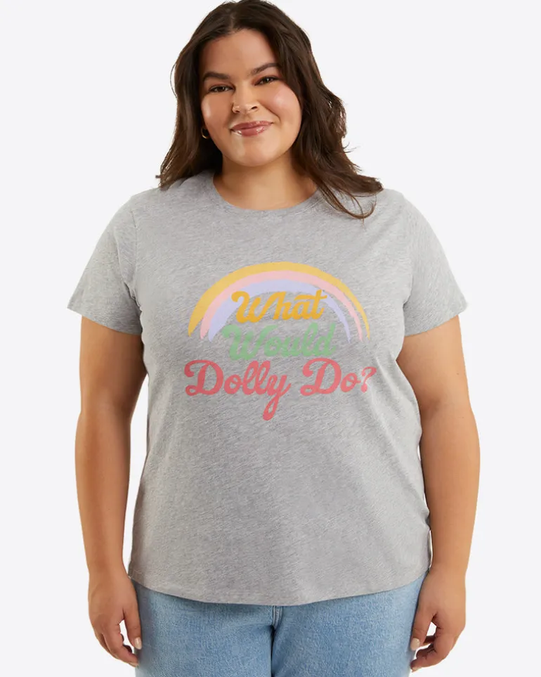 What Would Dolly Do Rainbow T-Shirt