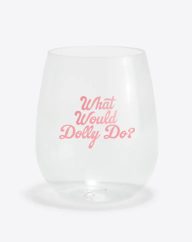 What Would Dolly Do Wine Glass